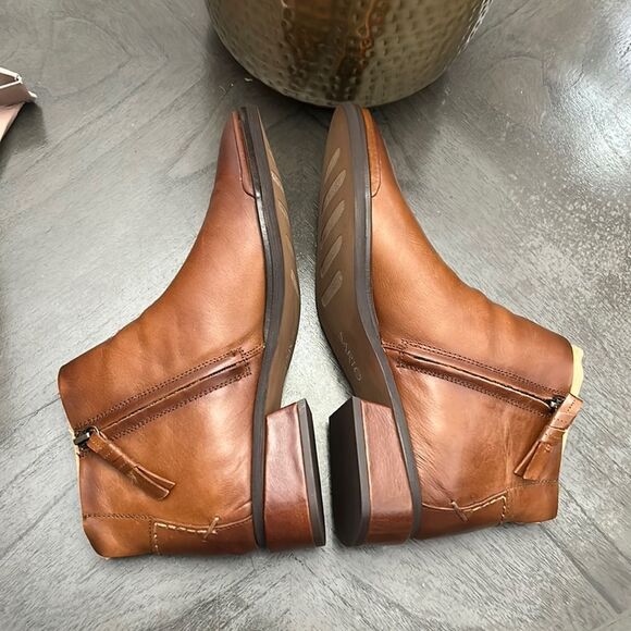 FRANCO SARTO NEMI WOMENS LEATHER BOOTIES ANKLE BOOTS - Picture 7 of 14